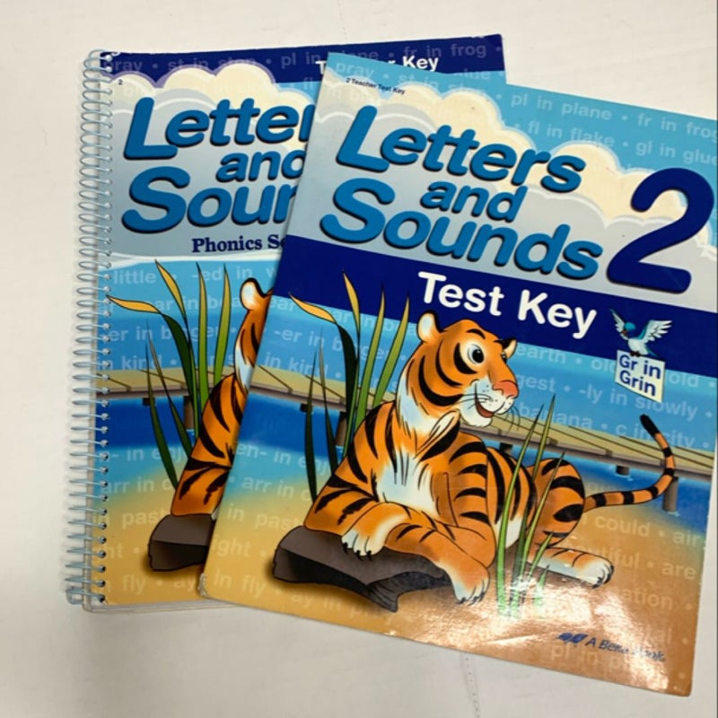 Abeka Letters and Sounds 2 Teacher Key Set of 2