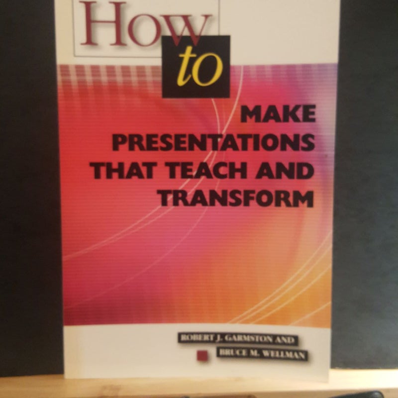 How to make presentations that teach and transform by robert j