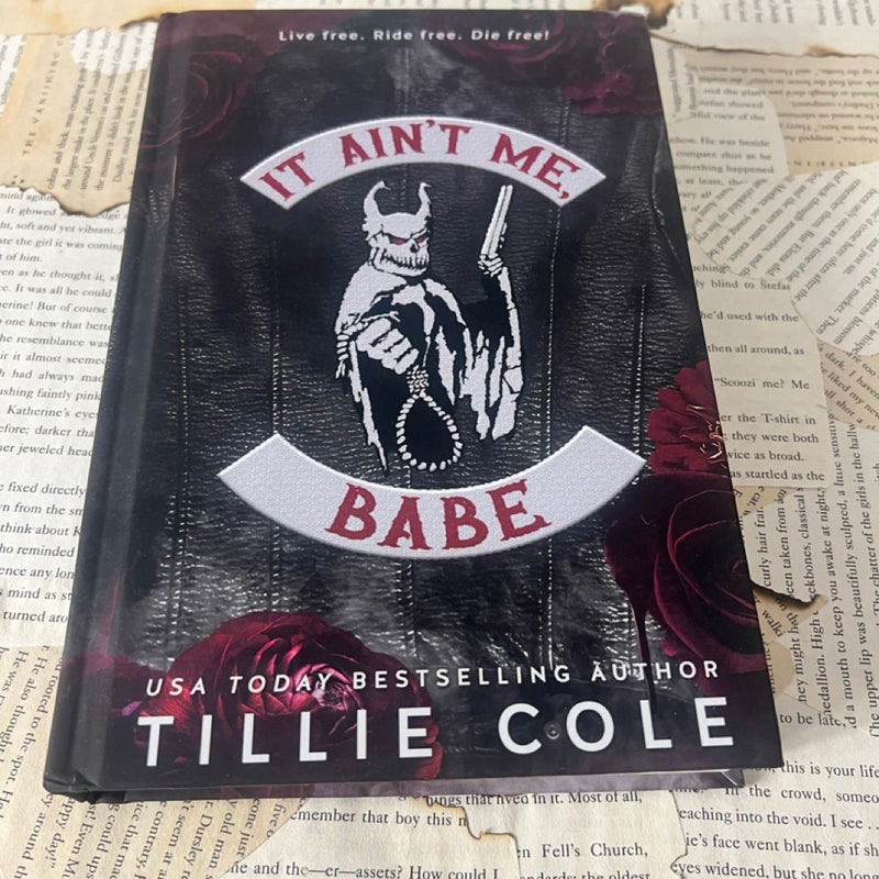 Oop indie It ain’t me babe Tillie Cole signed special edition hardcover