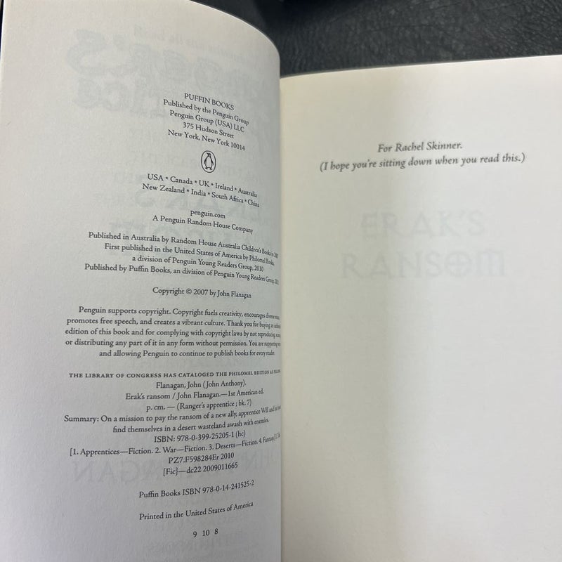 John Flanagan’s Ranger’s Apprentice 1, 5, 7 and 8 bundle