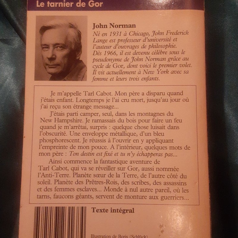 Le Tarnier de Gor John Norman french language book 
Originally titled Tarnsman of Gor