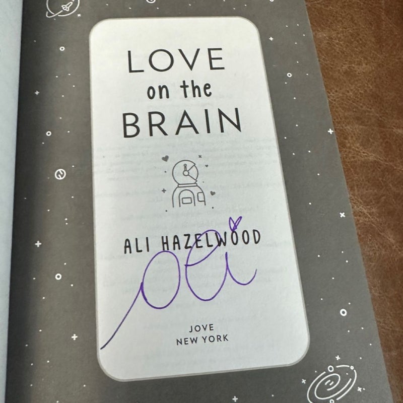 Signed Ali hazelwood set love on the brain love theoretically check and mate