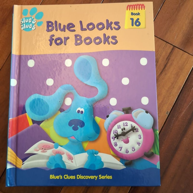 Blue looks for books