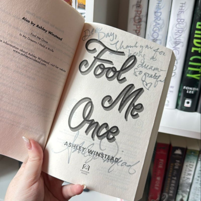 Fool Me Once - Signed/Personalized