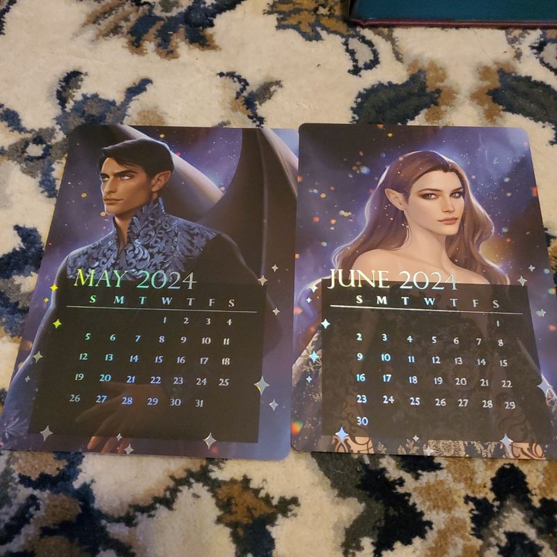 Throne of Glass, ACOTAR, & Crescent City calendar/art cards