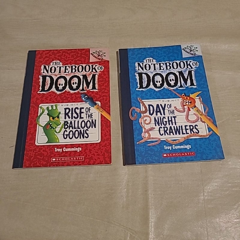 Lot Of The Notebook Of Doom: Rise Of The Balloon Goons & Day Of The Night Crawler