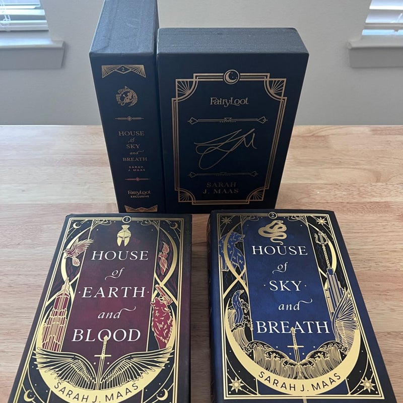 Fairyloot Exclusive House of Earth and Blood, House of Sky and Breath, Crescent City Series