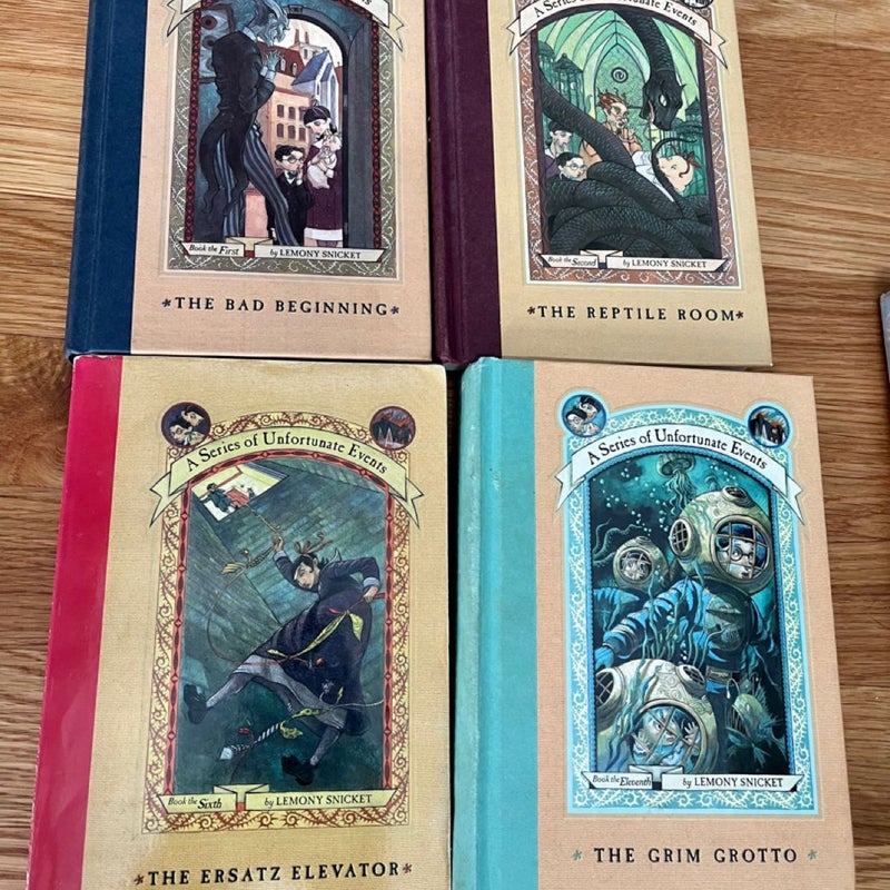 Set Bundle Lemony Snicket A Series of Unfortunate Events Chapter Books RL 4 and up
