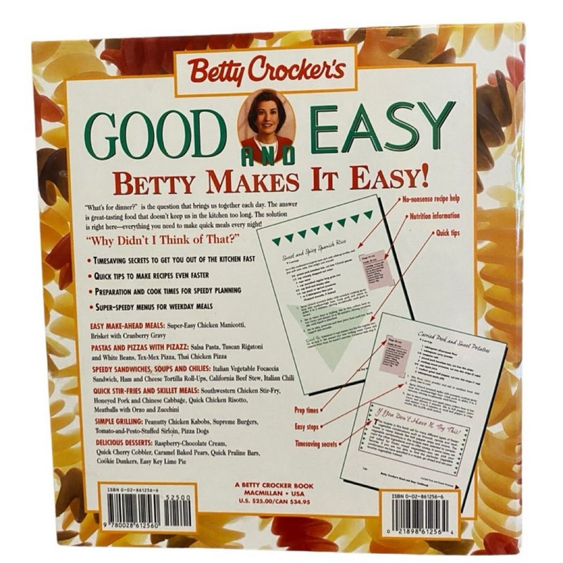 Betty Crocker’s Good And Easy Cookbook