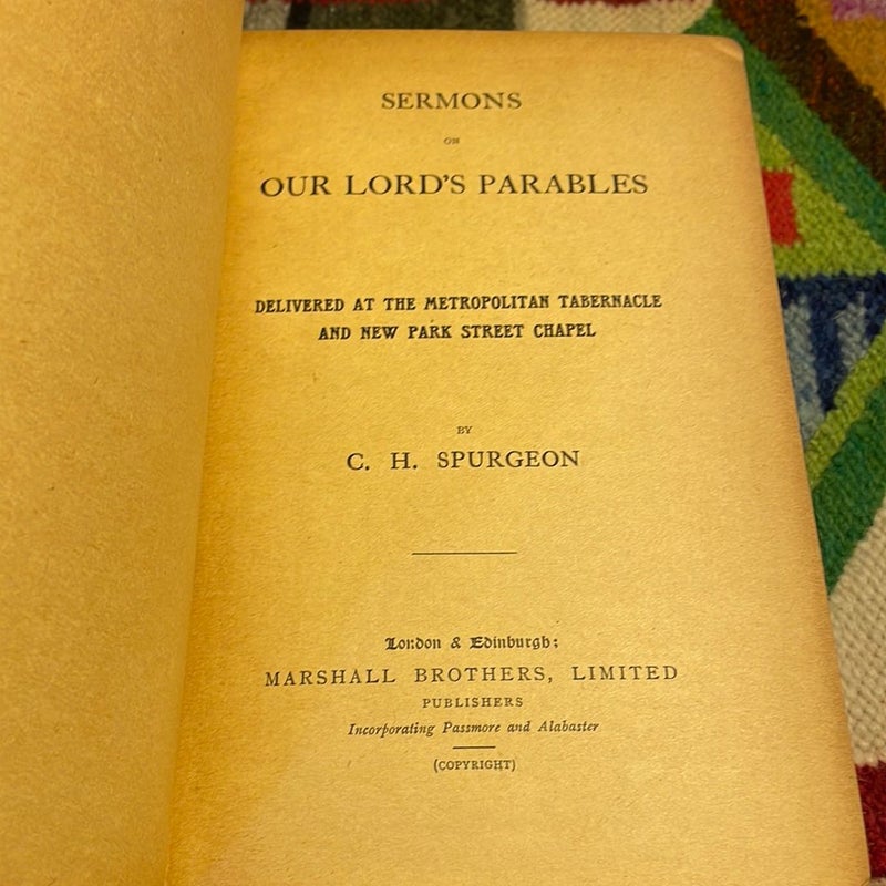 The Parables of Our Lord (1908)