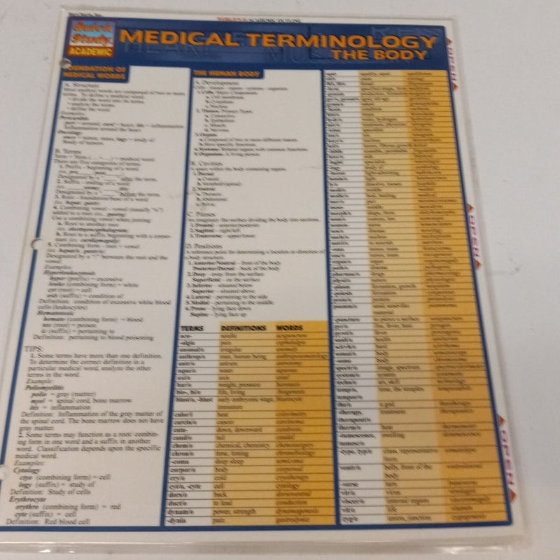 Medical Terminology: the Body