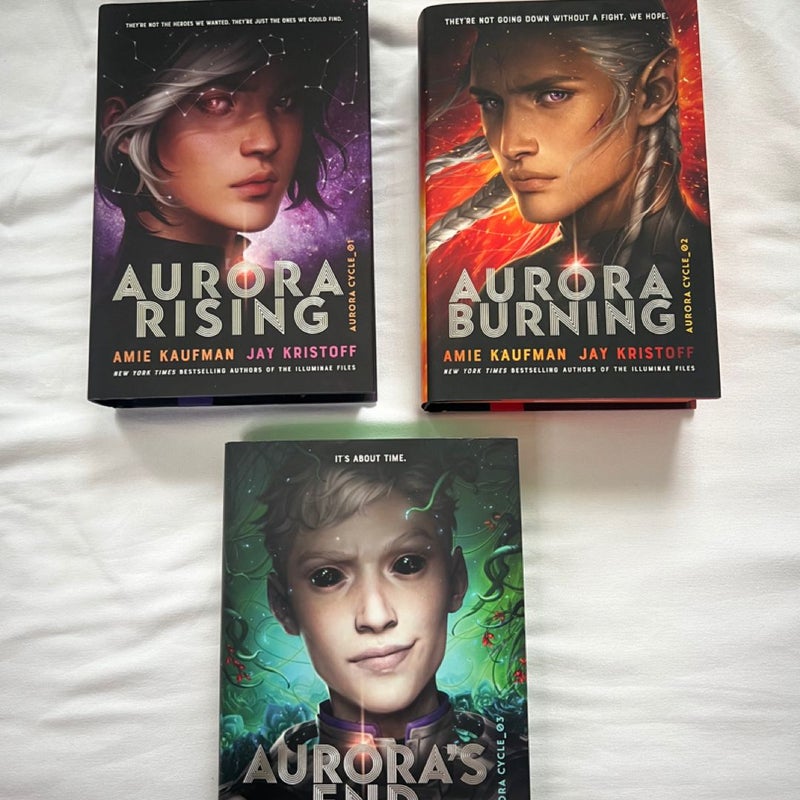 Signed Aurora Cycle Trilogy  with Sprayed Edges