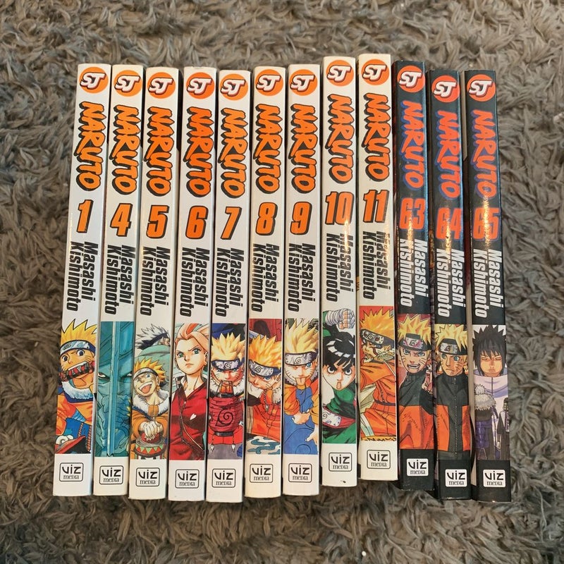 Naruto, Vol. 1,4-11,63-65