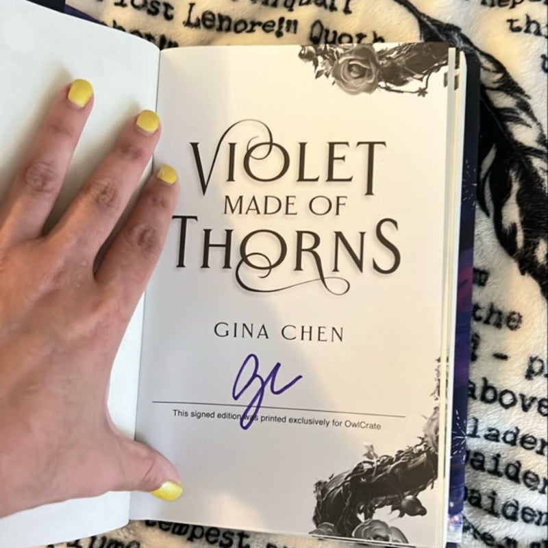 Violet Made of Thorns (SIGNED)