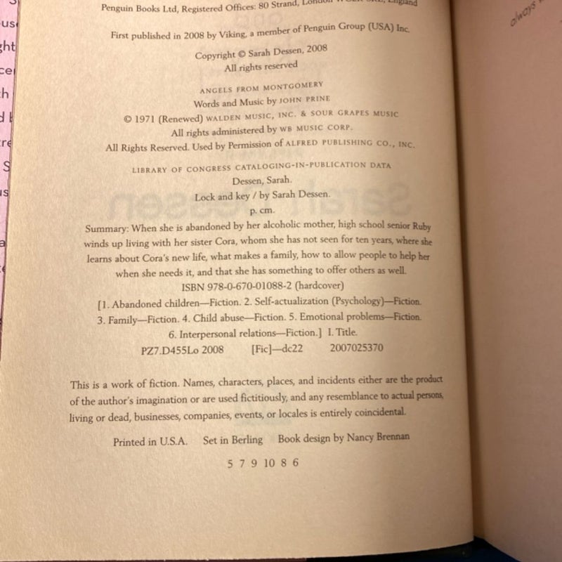 Lock and Key OOP First Edition