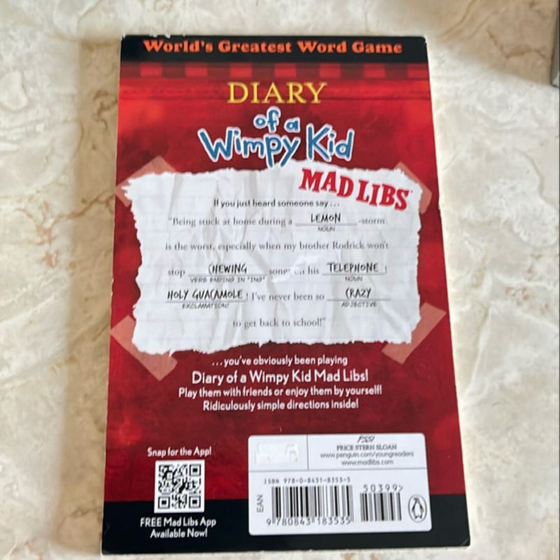 Diary of a Wimpy Kid Mad Libs