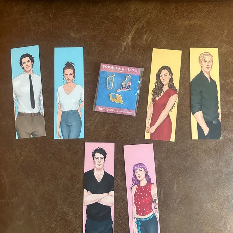 Ali hazelwood illumicrate afterlight pins And Bookmarks