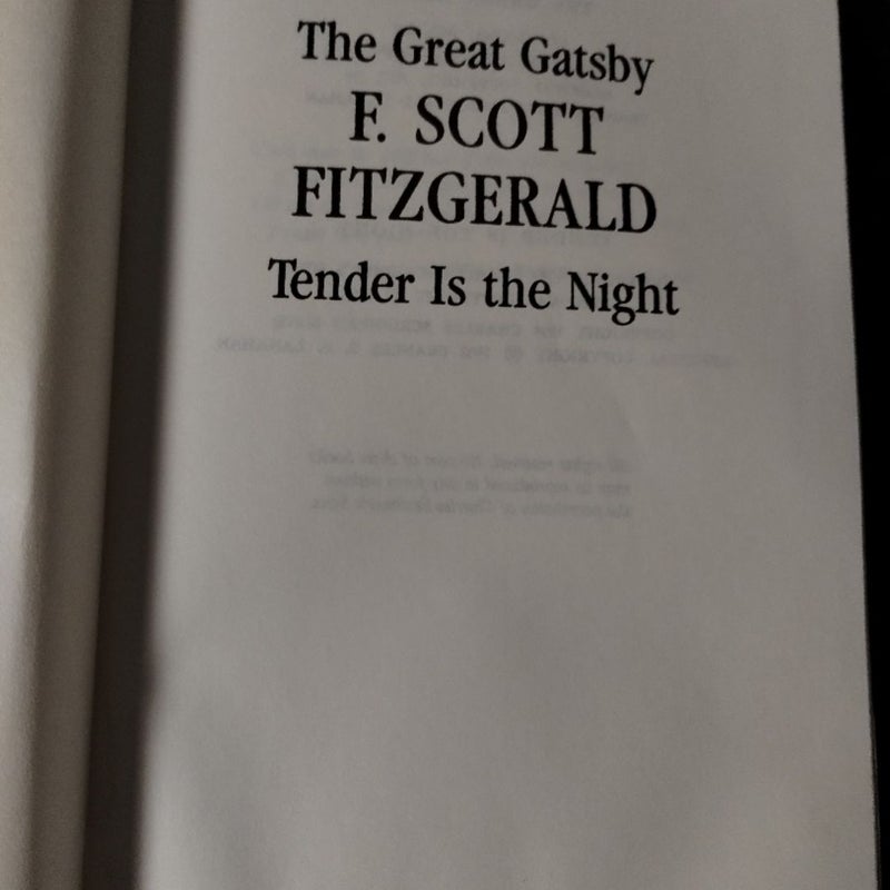 The Great Gatsby / Tender Is The Night 