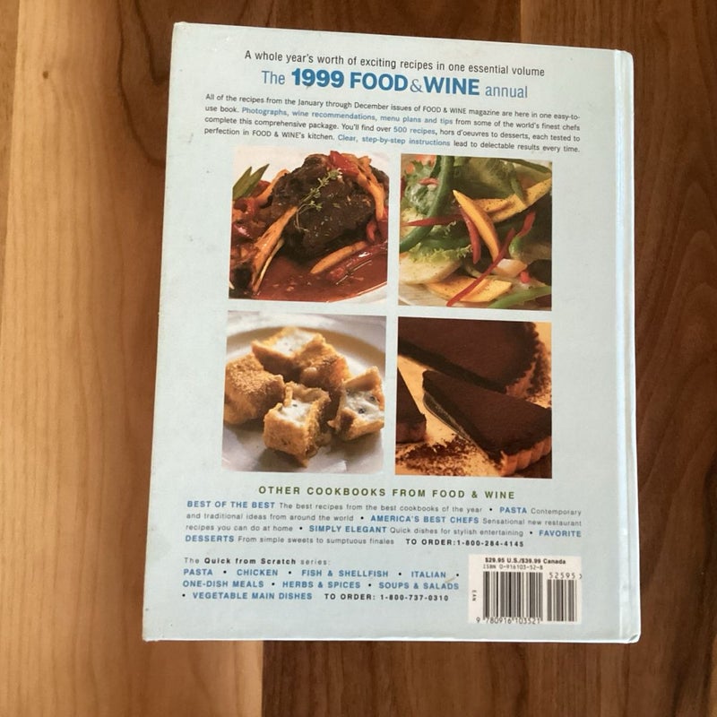 Food and Wine Magazine's 1999 Annual Cookbook