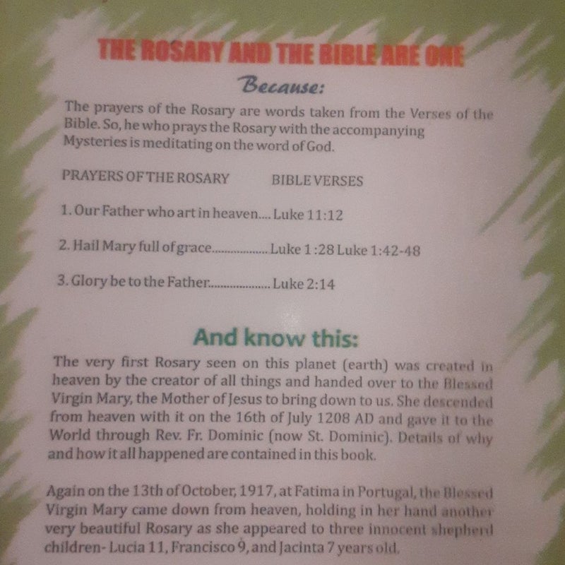 Origin of the First Rosary