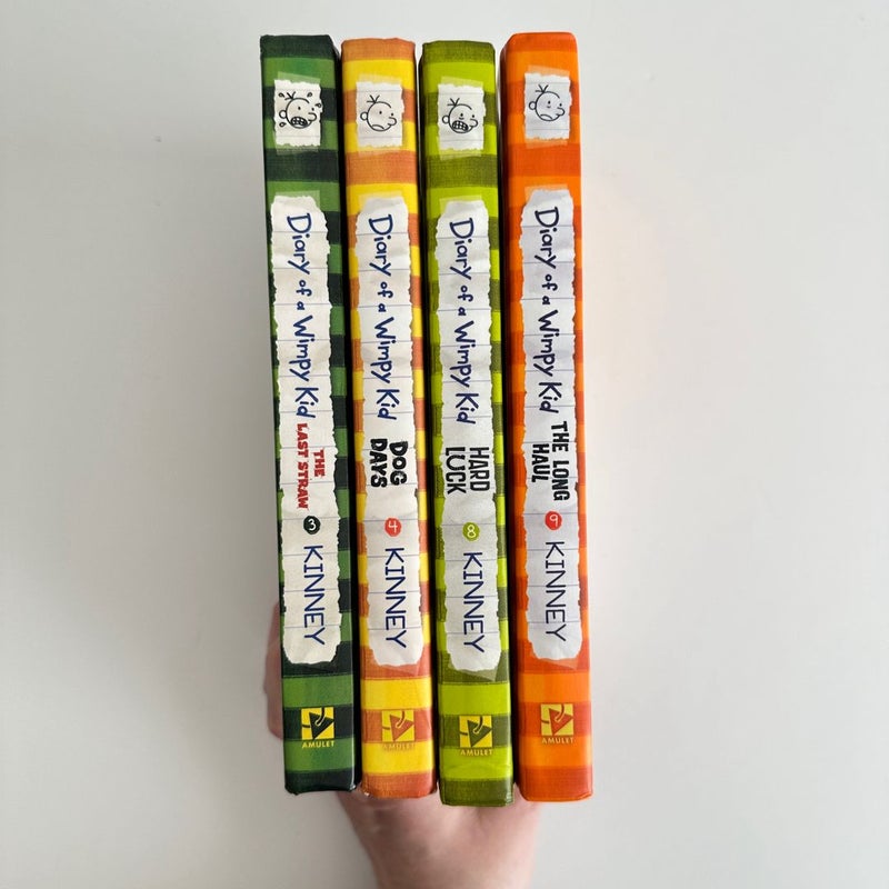 Diary of a Wimpy Kid book bundle, 4 books