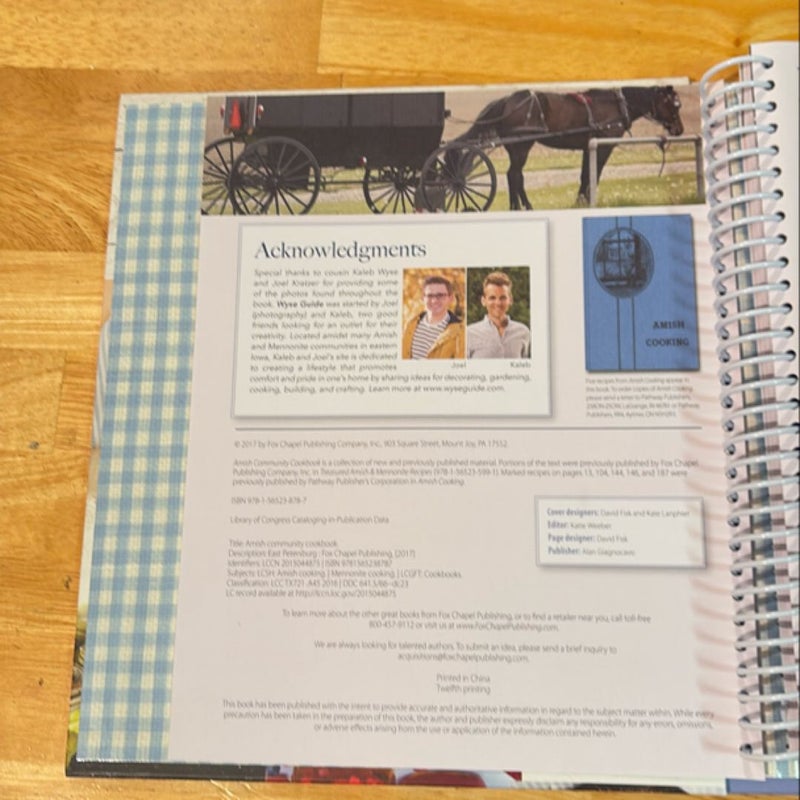 Amish Community Cookbook