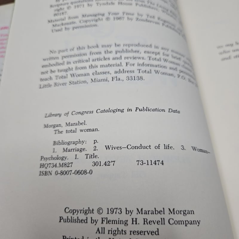 The Total Woman by Marabel Morgan