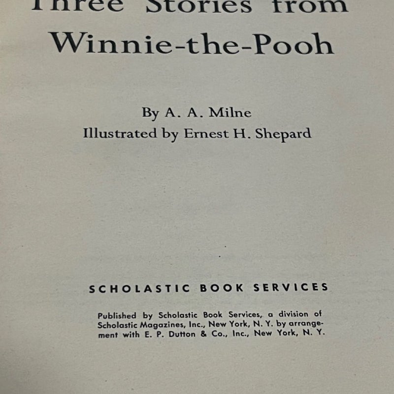 Three stories from Winnie the Pooh 1st Edition 1966