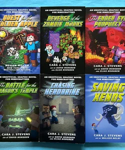 Quest for the Golden Apple, Revenge of the Zombie Monks, The Ender Eye Prophecy, The Battle for the Dragon’s Temple, Chasing Herobrine & Saving Xenos