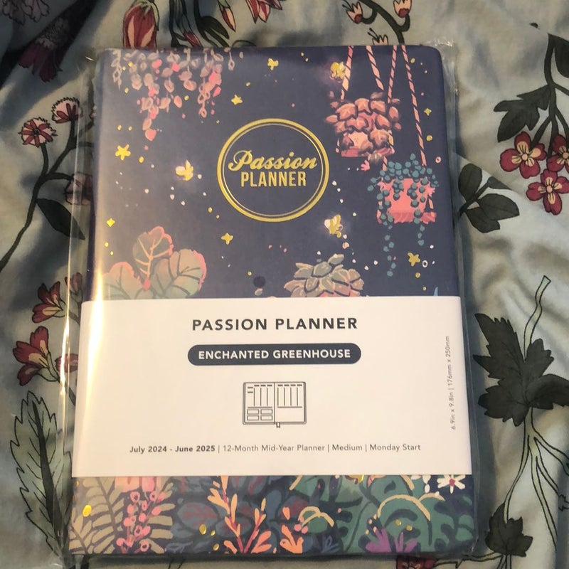 Passion planner July 2024-june 2025 12 month weekly planner monday start