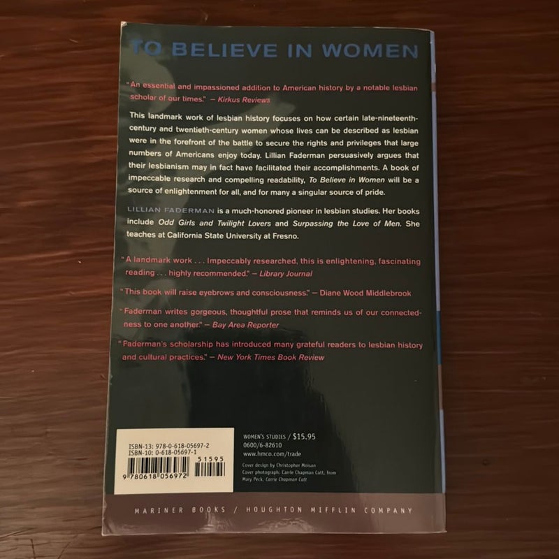 To Believe in Women