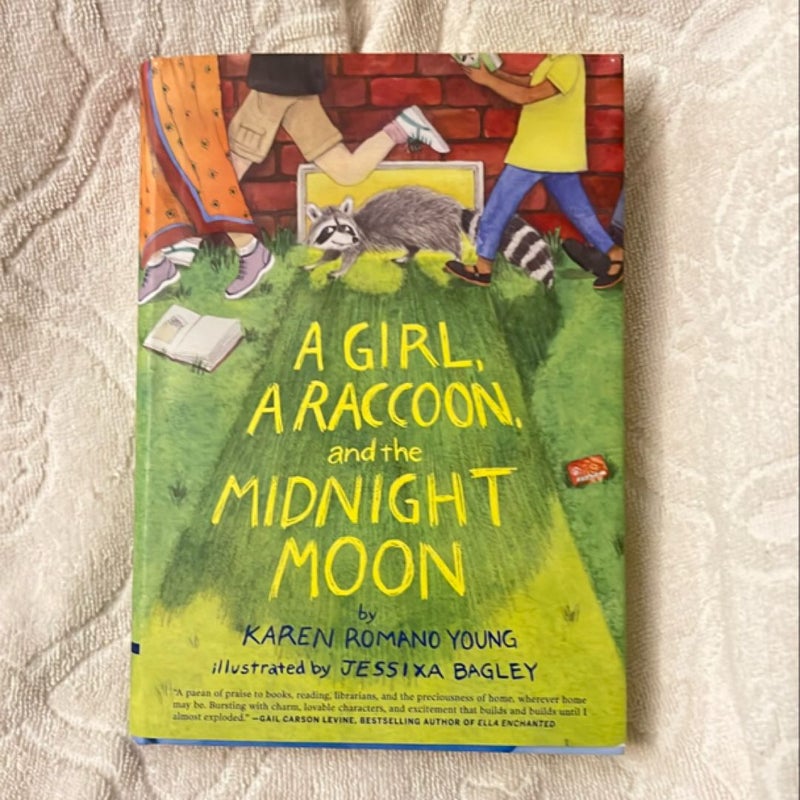 A Girl, a Raccoon, and the Midnight Moon