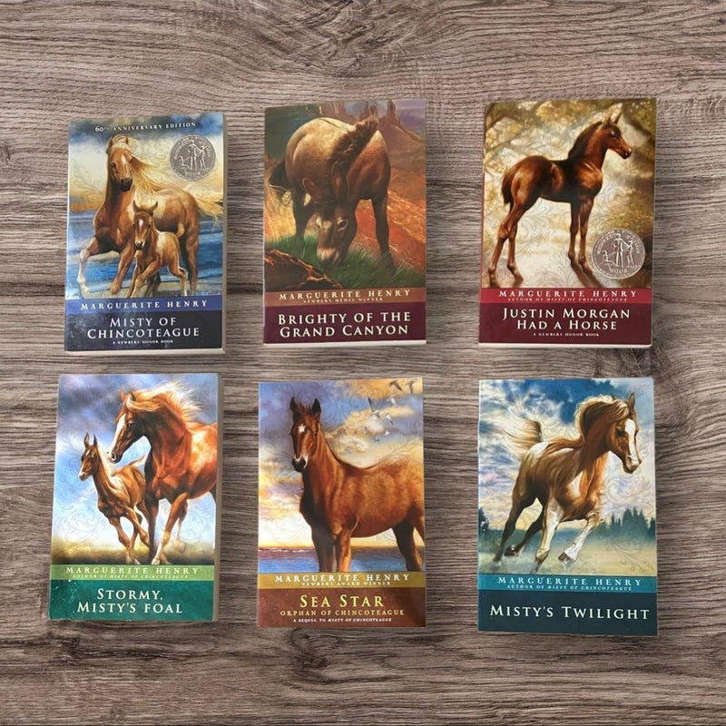 Marguerite Henry Lot of 6 Horse Books