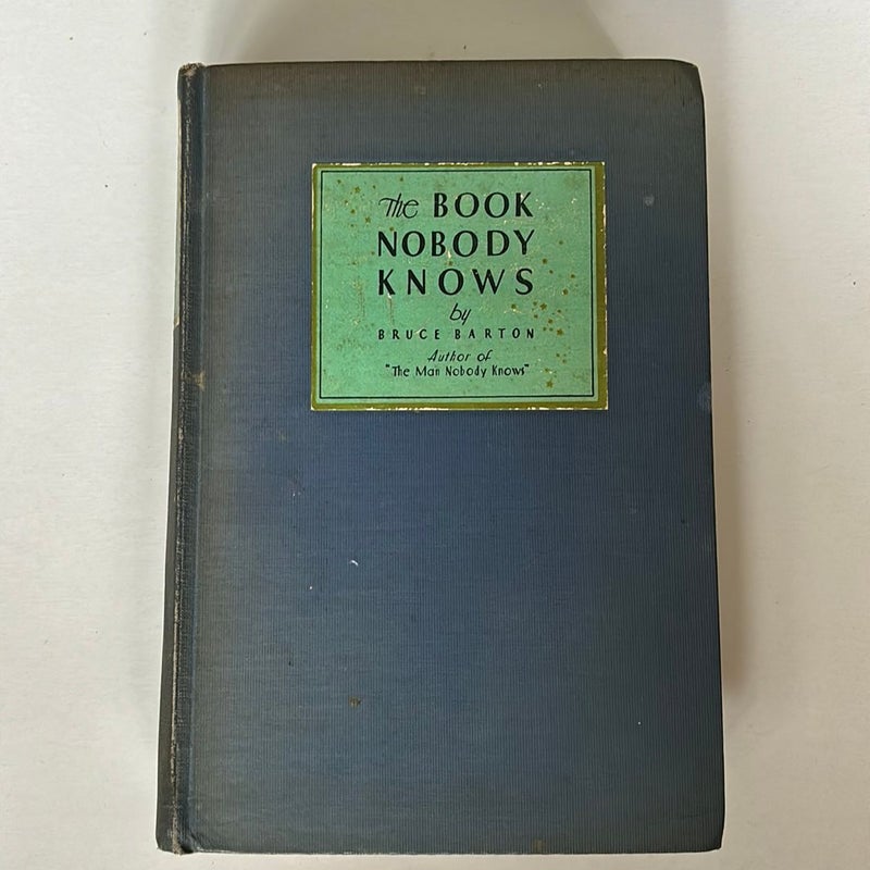 The book Nobody Knows 