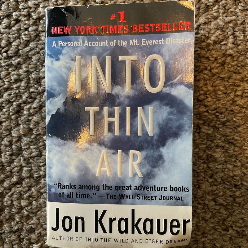 into thin air (mass market paperback)