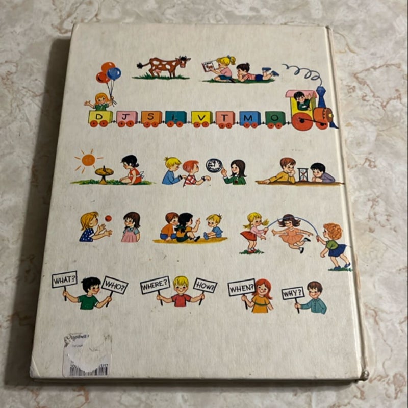 Picture dictionary, abc’s and telling time, counting rhymes, riddles and finger plays