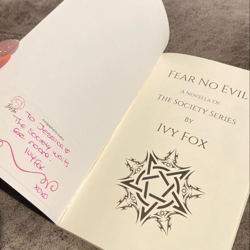 Fear No Evil - Signed Bookplate