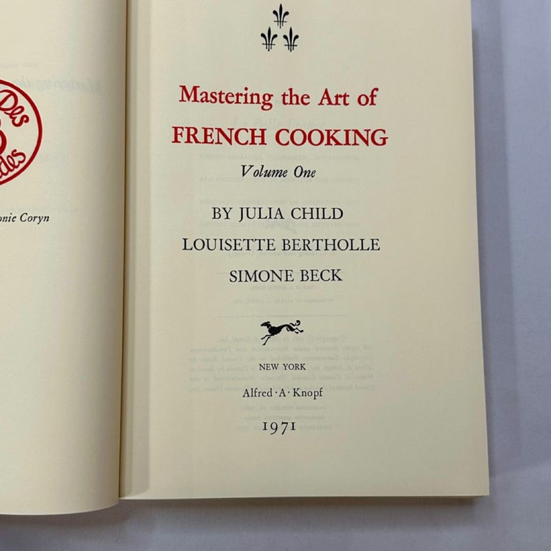 Mastering the Art of French Cooking Vol. 1 and 2 Julia Child