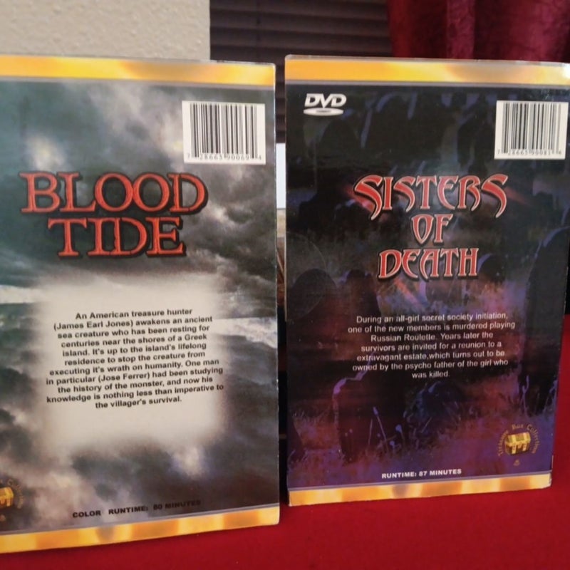 Blood Tide and Sisters of Death DVD horror