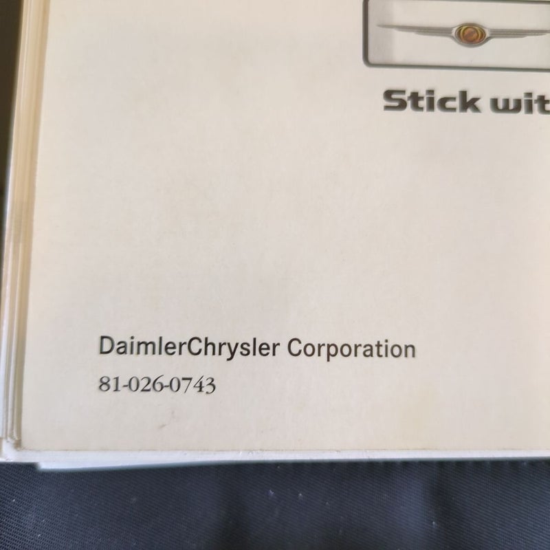 Car Owners Literature Manuel 2007 Daimler Chrysler First Edition