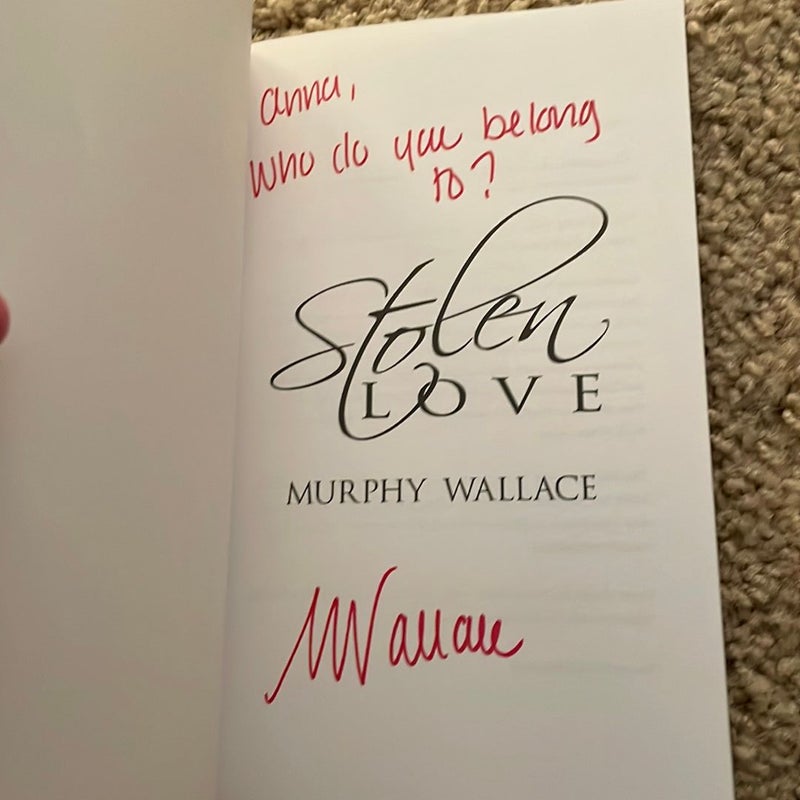 Stolen Love (original cover signed by the author)