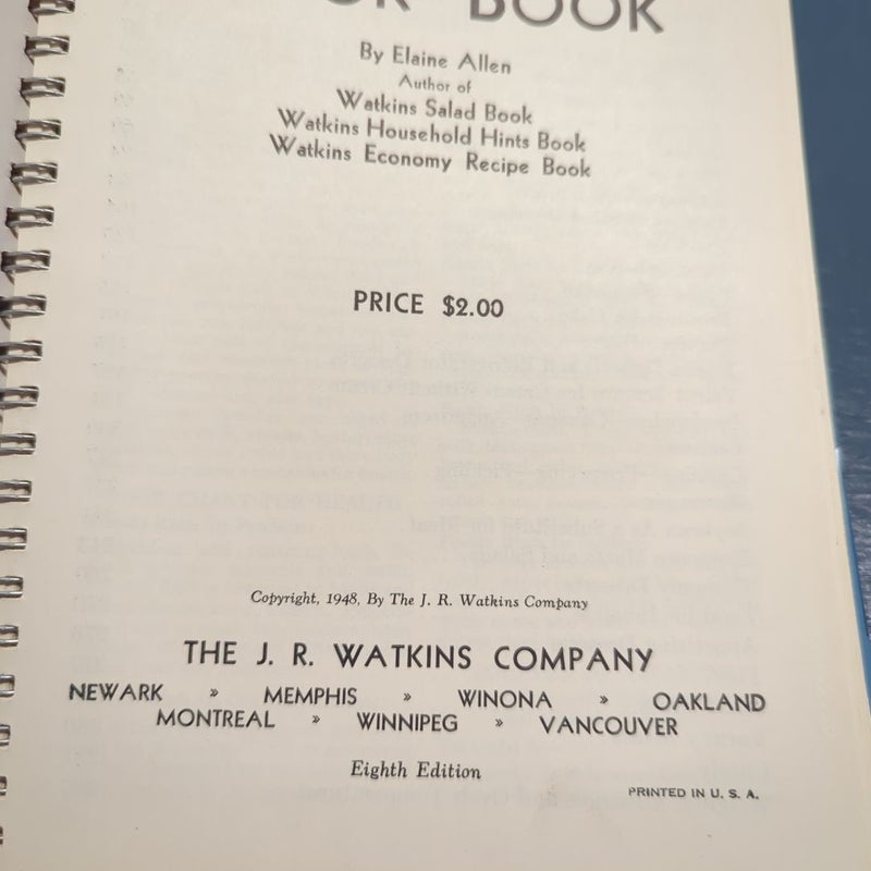 Watkins cook book 1948 vintage (s1)