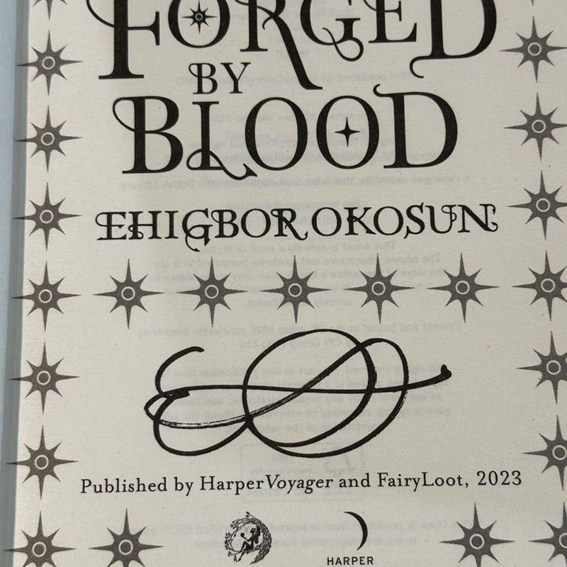 Forged by Blood **SIGNED**