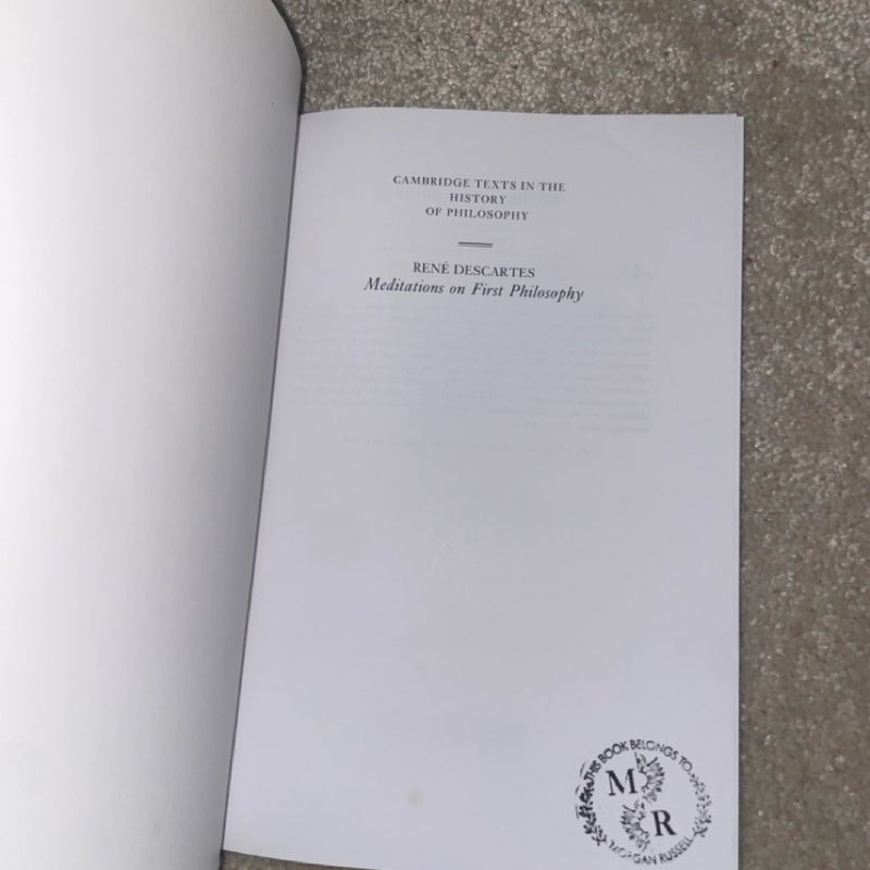 Descartes: Meditations on First Philosophy