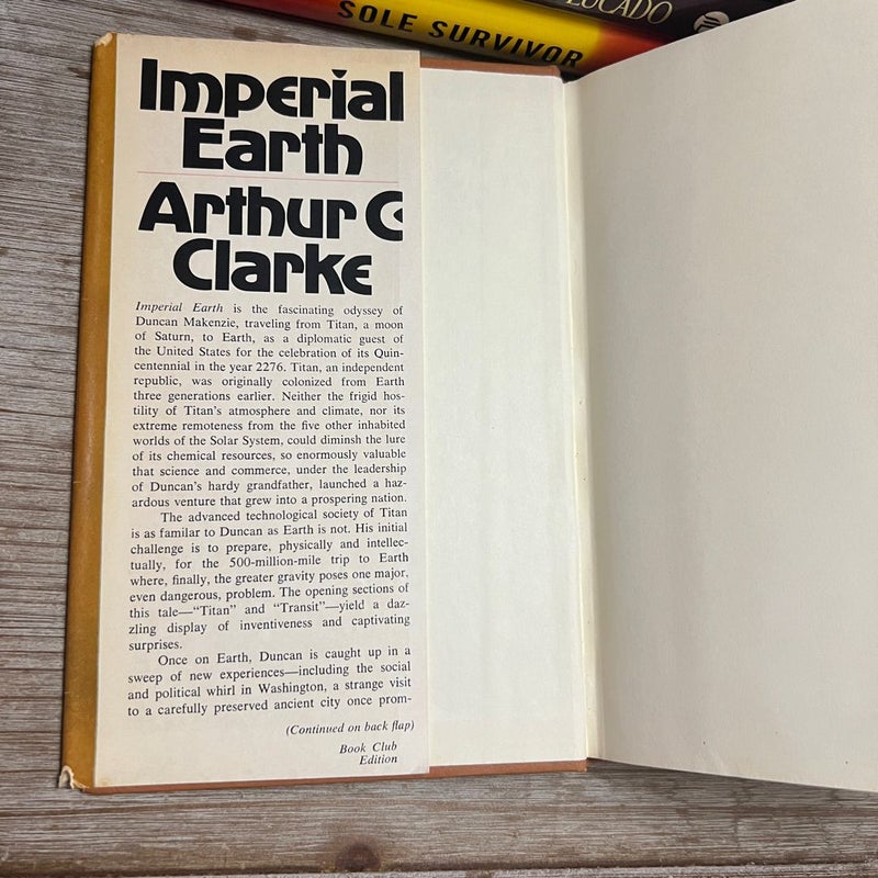 Imperial Earth (1976 edition, Hardback Book Club Edition)