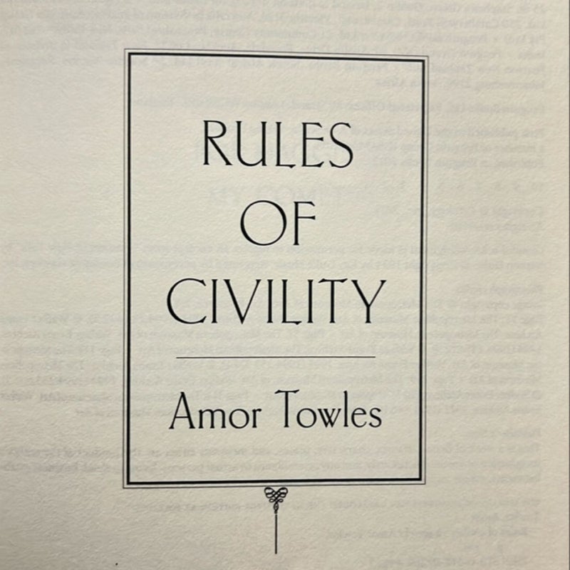 Rules of Civility