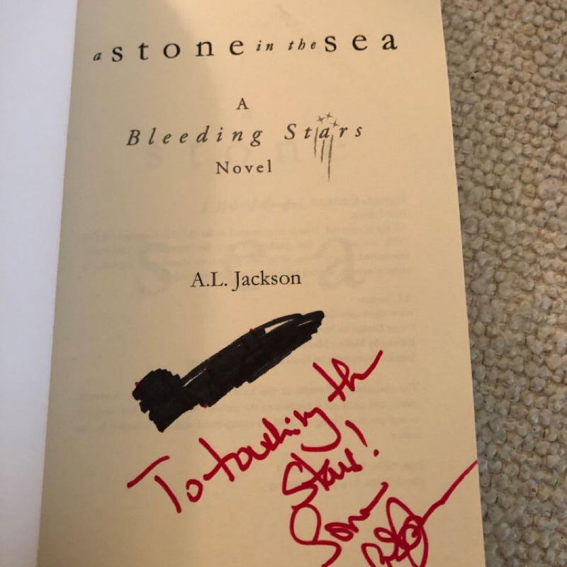 A Stone in the Sea - Signed Copy 