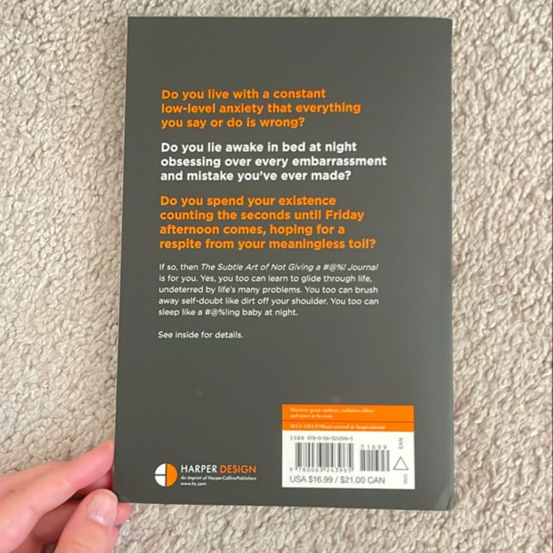Subtle Art of Not Giving a #@%! Journal Merch Edition