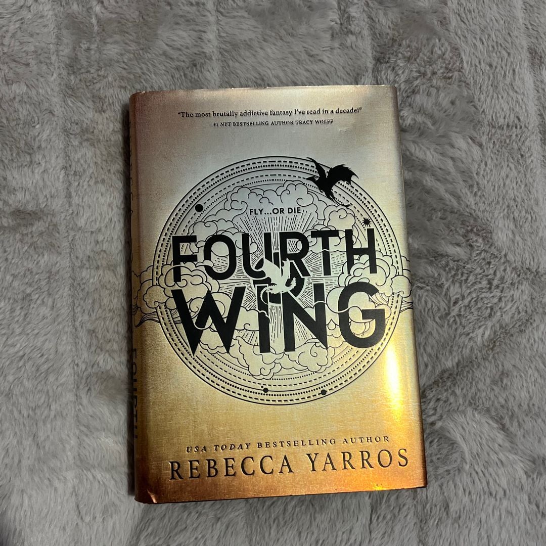 Fourth Wing First Edition Sprayed Edges Signed by Rebecca Yarros ...