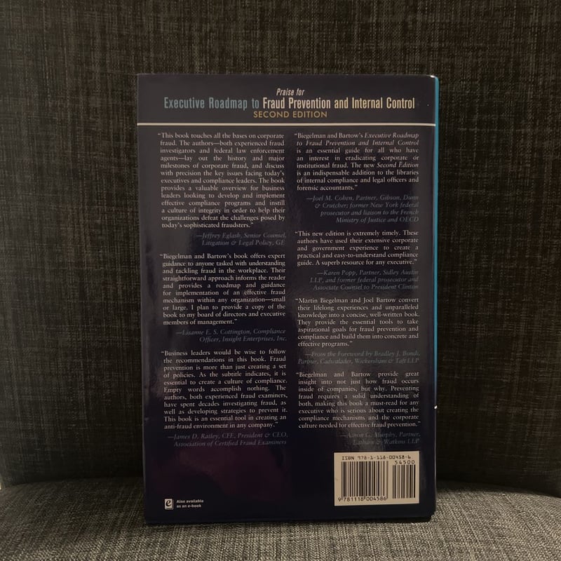 Executive Roadmap to Fraud Prevention and Internal Control by Joel T ...